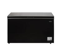 Willow W380CFB 380L Freestanding Chest Freezer with Removable Storage Basket, Electronic Thermostat, 4* Freezer Rating, Low Noise, Garage Safe - Black