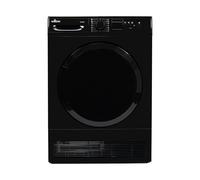 Willow WCD8B Black 8kg Freestanding Condenser Dryer with 15 Programmes, 3 Button Functions, LED Display