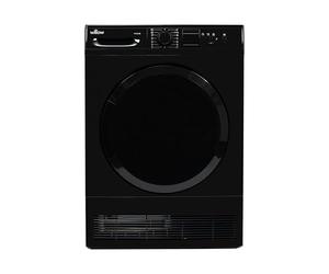 Willow WCD8B Black 8kg Freestanding Condenser Dryer with 15 Programmes, 3 Button Functions, LED Display