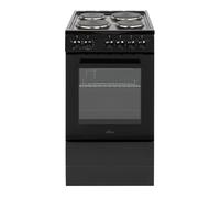 Willow WE50SSB 62L Freestanding Electric Cooker, 50cm Wide Single Cavi