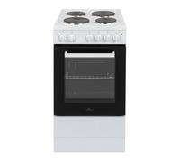 Willow WE50SSW 62L Freestanding Electric Cooker, 50cm Wide Single Cavi