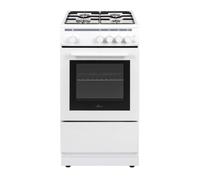Willow WGS50CW 50cm Freestanding Single Cavity Gas Cooker with 4 Burners - White