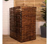 Samuel Alexander 1.16m x 61cm Single Garden Patio Willow Wheelie Bin Screen Hideaway
