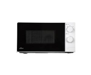 Willow WM207MWH 700W 20L Microwave with 5 Power Levels, Defrost Function, LED Light, End Signal - White