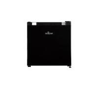 Willow WMF46B 46L Mini Tabletop Fridge with Adjustable Thermostat, Reversible Door - Black