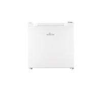 Willow WMF46W 46L Mini Tabletop Fridge with Adjustable Thermostat, Reversible Door - White