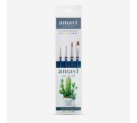 Willow Wolfe : Amavi Mixed Media Brush Set : Essential Shapes