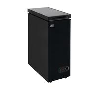 Willow Women's Freestanding 51L Chest Freezer WCF60B with Removable Storage Basket in Black Willow Black