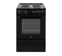 Willow WSE60BK 68L Freestanding Single Cavity Cooker, 60cm Electric Cooker - Black