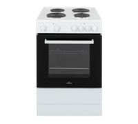 Willow WSE60WH 68L Freestanding Single Cavity Cooker, 60cm Electric Cooker - White