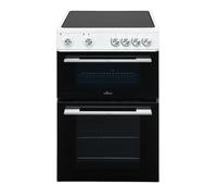 Willow WT60CCW 60cm Electric Cooker with Ceramic Hob, Twin Cavity, 31L