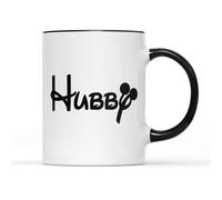 WillowGifts Hubby and Wifey Mug - Novelty Film Animation Movie Inspired Magical Family Wedding Birthday Christmas Funny Cute Celebration Ceramic Tea Coffee Cup Gift Presents