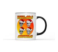 WillowGifts Kith-mas Greetings Mug - Novelty Joke Funny Festive KISS Rock Band Mike Tyson Christmas Happy Holidays Hilarious Banter Tea Coffee Cup Gift Present Stocking Filler (Black Handle)