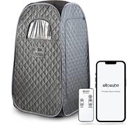 WillowyBe Portable Steam Sauna with Bluetooth Control, Steamer, Body Tent, Foldable Chair | Personal Home Spa
