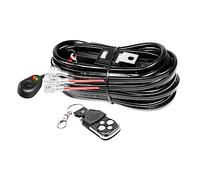 Willpower 12V LED Light Bar Strobe Flash Wiring Harness Cable Kit, 10ft 16AWG, DC 40A, ON/OFF Remote Control Switch for Car Off Road Truck SUV UTE ATV 4x4 LED Fog Work Lamps (2 Leads)