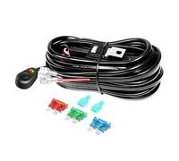 Willpower 12V LED Light Bar Wiring Harness Cable Kit, 10ft 16AWG, DC 40A, ON/OFF Switch for Car Off Road Truck SUV UTE ATV 4x4 LED Fog Work Lamps (1 Lead