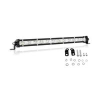 Willpower 13" Single Row LED Light Bar 12V Spot for Truck Car Van 4X4 | 60W Fog Lamp, 6000K White, Spot Beam, IP67 Waterproof, Offroad Driving Lights for ATV SUV UTV Boat Pickup Tractor Vehicle