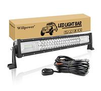 Willpower 22 Inch 270W Led Light Bar With Wiring Harness Flood Spot Combo Beam Work Driving Lights Fog Lamp Off Road Lighting for Truck SUV UTV ATV 4x4 Boat
