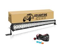 Willpower 24 inch 180W LED Light Bar 12V 24V Slim Single Row Driving Off Road Lights IP67 Waterproof Spot Beam Work Fog Lamps for 4X4 Offroad Truck Car ATV SUV Vehicle Boat Lighting with Wire Harness