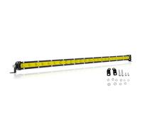 Willpower 25 Inch 120W LED Light Bar Single Row Ultra Slim Spot Flood Combo Beam 12V Led Lights Yellow Amber LED Work Light Offroad Fog Driving Lights for Trucks Tractor 4x4 ATV UTV SUV Boat Marine