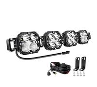 Willpower 27 Inch Linkable LED Work Light Bar 12V for Truck Car Van 4X4 | 120W 12,000LM Off Road Light, 12V DT Wire Harness, Flood Spot Combo, 6000K White, IP67 Waterproof, for Boat Tractor Vehicle