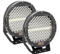Willpower 2pcs 294W 9 Inch Led Work Light Bar Spot Beam Off Road Lights 12V 24V Waterproof Fog Driving Lights for Truck Boat Car 4x4 ATV UTV SUV 4WD Black