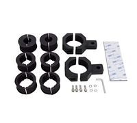 Willpower 2PCS LED Light Bar Horizontal Bar Clamp Mounting Brackets, Mount Kits Holder Fit on 1"/1.4"/1.6"/2" Bull Bars Roof Racks Roll Cages Round Tube for ATV UTV Trucks Offroad 4x4 Car