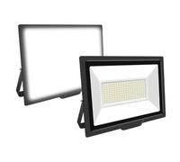 Willpower 2pcs Outdoor LED Floodlights 150W 15000LM LED Security Lights IP66 Waterproof 175V-265V Daylight White 6000K Wall Light for Garden Garage Yard Lawn Court Patio