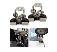 Willpower 2pcs Universal LED Light Bar Mounting Bracket Kit Adjustable Pillar Hood LED Pods LED Work Light Mount Bracket Clamp Holder for Off Road Truck SUV Installing No Drilling