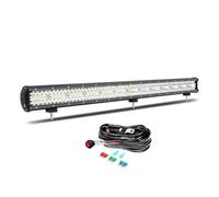 Willpower 37 Inch 780W LED Light Bar With 12V 18AWG Wiring Harness Cable Kit Work Fog Lamps for Offroad Truck Car ATV SUV Boat Vehicle 4X4 Lighting, 6000K White, Flood Spot Combo, Waterproof