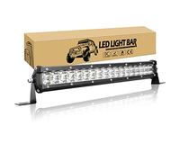 Willpower 38cm 15 inch 108W LED Light Bar 12V 24V Slim Single Row Driving Off Road Lights IP67 Waterproof Spot Beam Work Fog Lamps for 4X4 Offroad Truck Car ATV SUV Vehicle Boat Lighting
