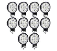 Willpower 4" 42W Mini LED Work Light 12V 24V Spot for Truck Car Van 4X4 | 10PCS Round Off Road Driving Light, 6000K White, IP67 Waterproof, Fog Lamp for Boat Tractor Vehicle ATV UTV SUV Pickup Quad