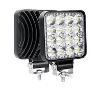 Willpower 4" 48W Mini LED Work Light 12V 24V Spot for Truck Car Van 4X4 | 2PCS Square Off Road Driving Light, 6000K White, IP67 Waterproof, Fog Lamp for Boat Tractor Vehicle ATV UTV SUV Pickup Quad