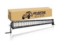 Willpower 51cm 20 inch 144W LED Light Bar 12V 24V Slim Single Row Driving Off Road Lights IP67 Waterproof Spot Beam Work Fog Lamps for 4X4 Offroad Truck Car ATV SUV Vehicle Boat Lighting