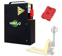 WILLQ 24 Volts Replacement Lithium Battery Pack 24V 20Ah 30Ah Electric Pallet Jack Battery Use for EPJ3300/A-1034/A-1017 Electric Pallet Jack Truck,24V30Ah