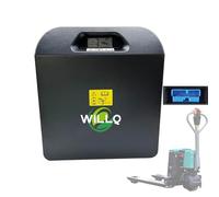 WILLQ 24V 60Ah 40Ah 20Ah Electric Forklift Replacement Lithium Battery 48V 20Ah LiFePO4 Battery for PWB15/PWB20 Electric Pallet Truck,48V20AH