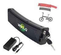 WILLQ 36 Volts Curved Shape Ebike Battery 36V 10.5Ah 9.6Ah 9Ah 7.8Ah Hidden Replacement Lithium-Ion Battery Pack for 378W Folding Scooter Motor,36V10.5Ah