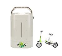 WILLQ 36 Volts Lithium Battery Pack 36V 8Ah 10.5Ah 12Ah 14Ah Removable E-Bike Battery with Charger and 4-Pin Port for Folding Electric Assist Bicycle,36V10.5Ah