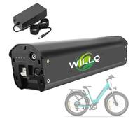 WILLQ 36V 13AH 15.6AH 18.2AH 20.3AH 22.4AH 24.5AH Lithium Ion Battery Pack 48V 13AH 14.5AH 16AH 17.5AH Rechargeable E-Bike Battery for 0-900W Mountain Bike Motor,48V14.5AH