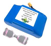 WILLQ 36V 4.4Ah Hoverboard Lithium Battery Replacement with XT60 Plug 10S2P 4400mAh PVC Inside Scooter Battery Pack for 158.4Wh Balance Car Motor Kit