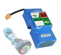 WILLQ 36V 4400mAh 2400mAh 1800mAh 1500mAh Lithium Battery Inside Hoverboard Battery with XT60 Plug 10S2P Groove Type General Purpose Backup Kit,36V4400mAh