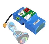 WILLQ 36V 4400mah 2400mah 1800mah 1500mah Lithium Li-ion Hoverboard Battery with XT60 Plug 10S2P Groove Type General Purpose Battery Replacement,36V4400mAh