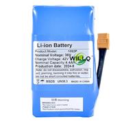 WILLQ 36V 4400mAh Li-ion Battery 36V 4.4Ah Built-in Hoverboard Battery 10S2P Balance Car Backup Batteries with XT60 Plug for 158.4Wh Scooter Motor