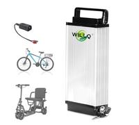 WILLQ 36V 8Ah 10Ah 13Ah 15Ah 17.5Ah Rear Rack Lithium Battery Pack Mobility Scooters Battery for Folding Bicycle Motor Conversion Kit,36V13Ah