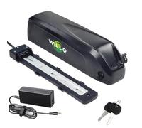 WILLQ 48V 10Ah 12.8Ah 14Ah 15Ah Ebike Lithium Battery 48 Volt External Downtube Replacement Li-ion Batteries Pack with Charger and 5Pins Discharge Base,48V14Ah