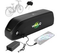 WILLQ 48V 17.5Ah 20Ah Ebike Battery Downtube Li-ion Battery Built in 30A BMS for 250W 500W 750W 1000W Electric Scooter/Mountain Bike/Trike Motor Kit with Charger,48V17.5Ah