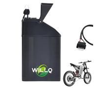 WILLQ 48V 20Ah 25Ah 30Ah Ebike Battery 48 Volt Lithium Battery with Base Replacement for Folding Bicycle 250-1440W Motor,48V25Ah