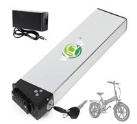 WILLQ 48V 8Ah 10.4Ah 12Ah 14Ah Replacement Folding Electric Bike Battery 36V 8Ah 10Ah 12.5Ah 15Ah 17.5Ah Spare Inside Lithium Battery with Lock,48V14Ah