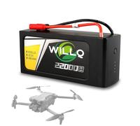 WILLQ 6S 22000mAh 22.2V Lipo Battery 25C Remote Control Model Aircraft Dedicated Accessory Smart Drone Battery with AS150+XT150 Plug
