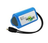 WILLQ DC 12V 1800mAH to 49000mAH Rechargeable Li-ion Battery for LED Light Bar/Robotics/Camera/Street Light/Various 12V Lamps Backup Lithium Battery Pack,2200mAH B